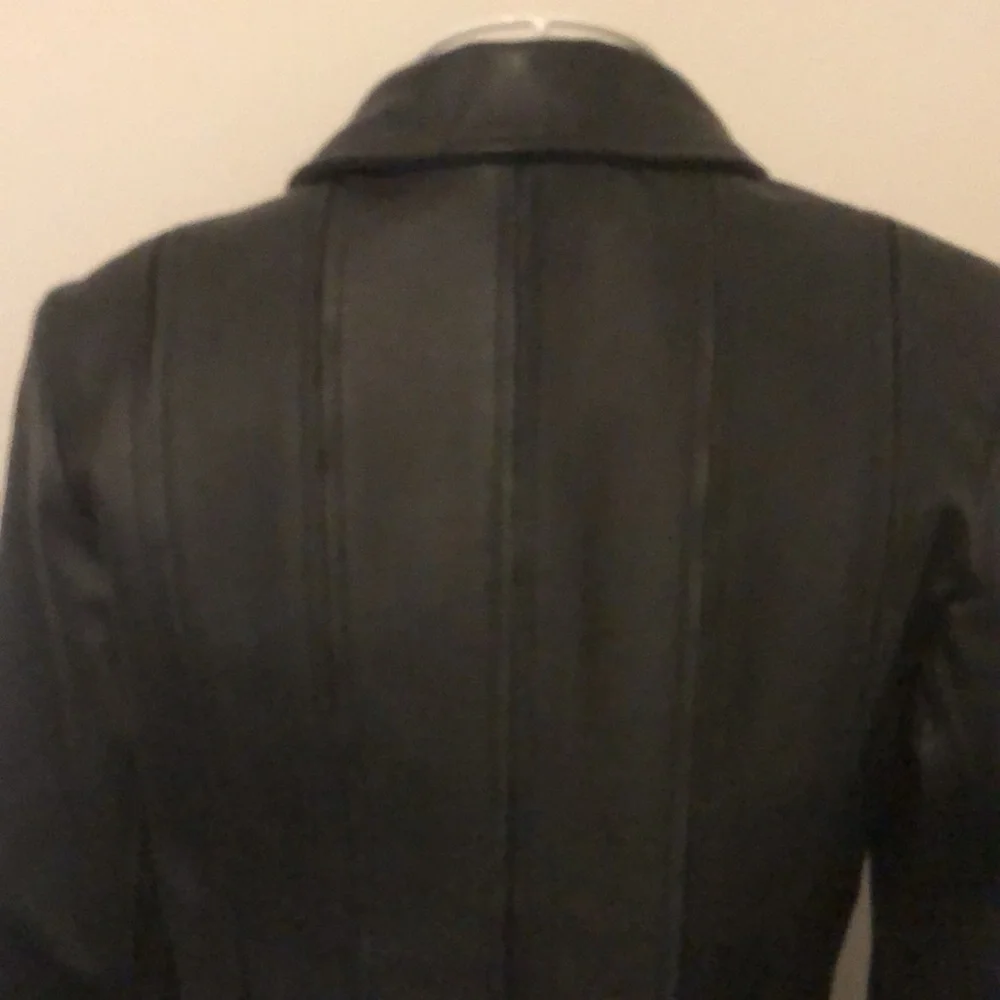 Victoria Secret - MODA International Genuine Black Leather Jacket. - Picture 6 of 12